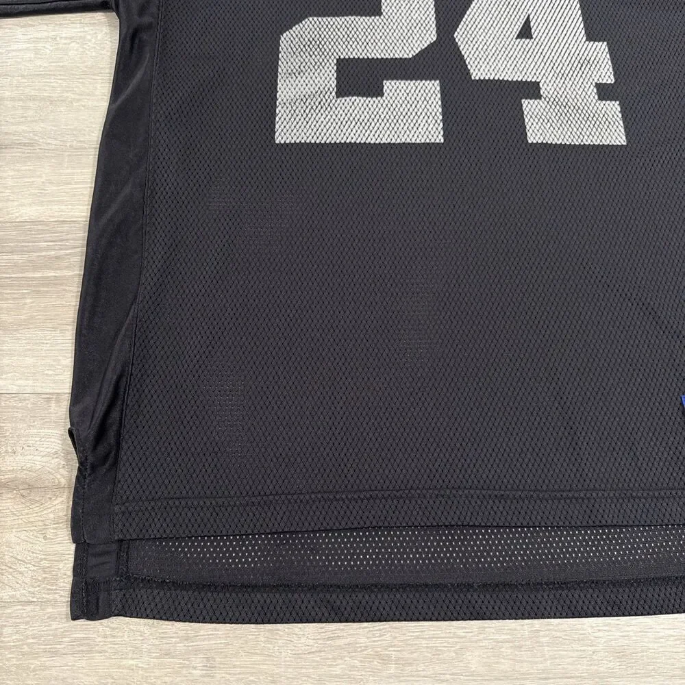 Charles Woodson Jersey Oakland Raiders NFL Reebok Men’s Black XL Throwback